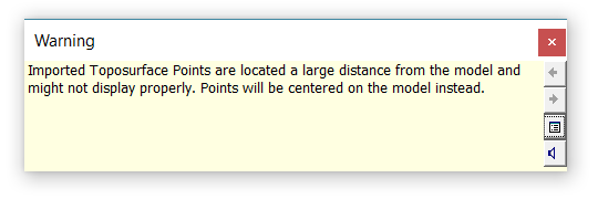 points centered warning