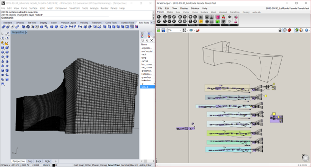 Andreas Glatzl's Grasshopper Script for extracting all panel center points and vectors