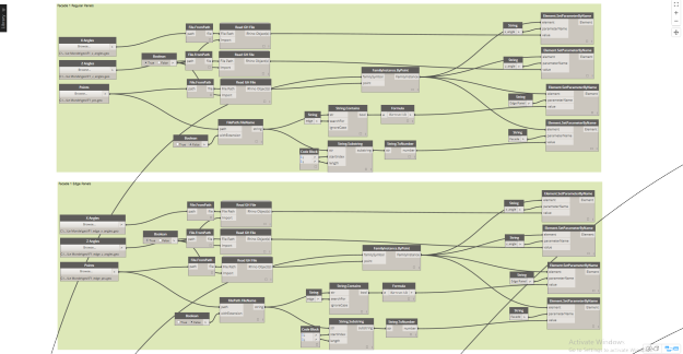 Dynamo Nodes for panel placement on one facade