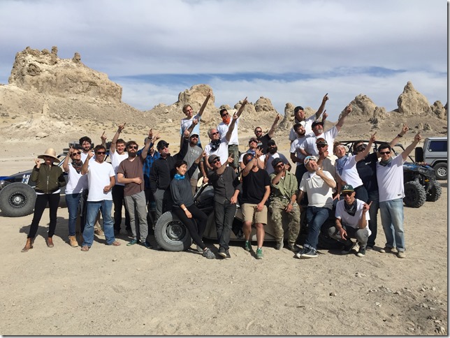 Hackrod Team in the Trona Pinnacles