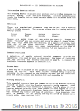 AutoCAD 86 version 1.40 manual circa February 1984