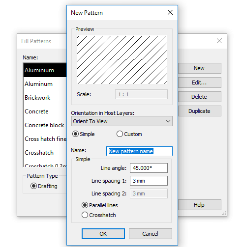 Revit Hatch Patterns