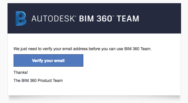 bim 360 verify email