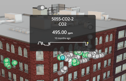 A tooltip on our sensor point cloud un Dasher 360