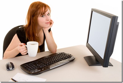 Businesswoman Having a Coffee Break