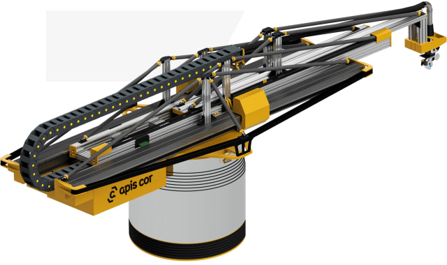 The Apis Cor 3D printing platform. (Image courtesy of Apis Cor.)