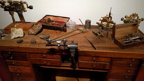A watchmaker's bench