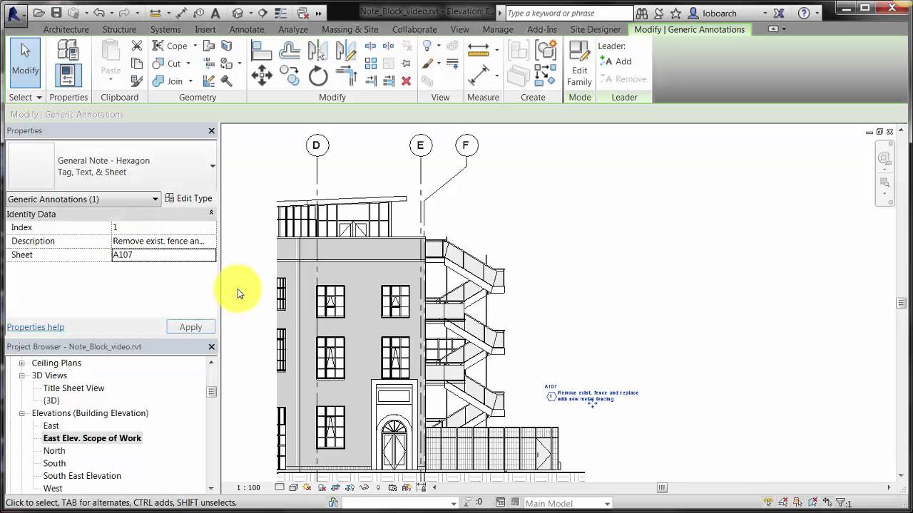 Create a Note Block - Revit news