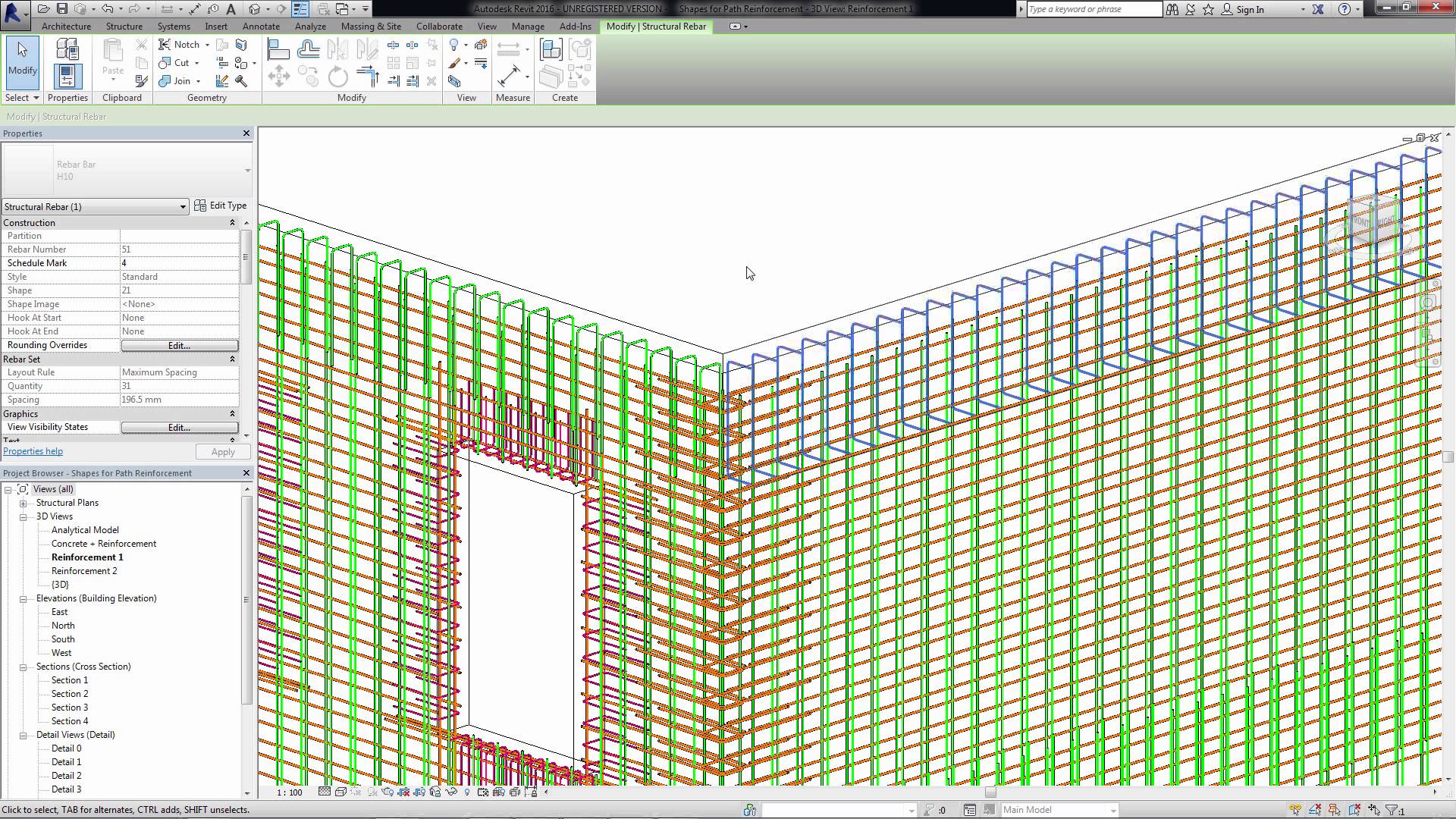 Revit 2016 Shapes for Path Reinforcement Revit news