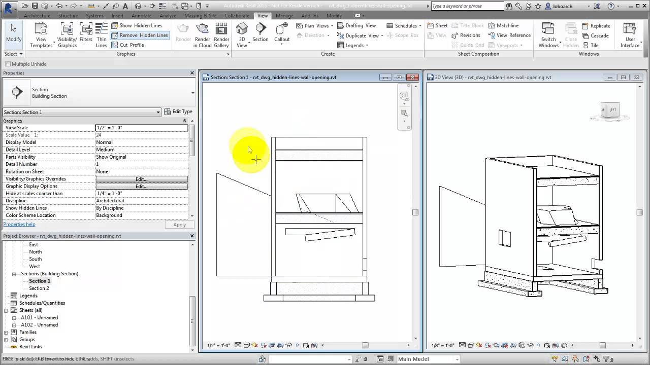 Autodesk Revit: Control Hidden Lines - Revit news