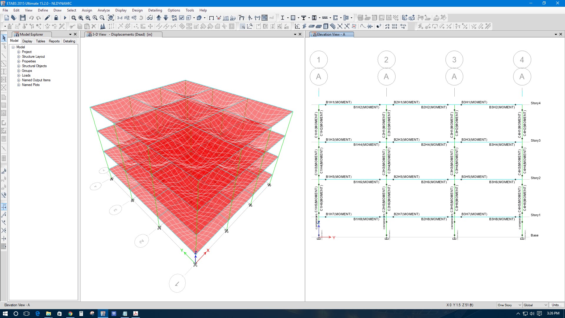DYNAMIC TIME HISTORY ANALYSIS IN ETABS 2015 V15.2 Revit news