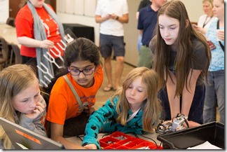 Kids at Autodesk Day