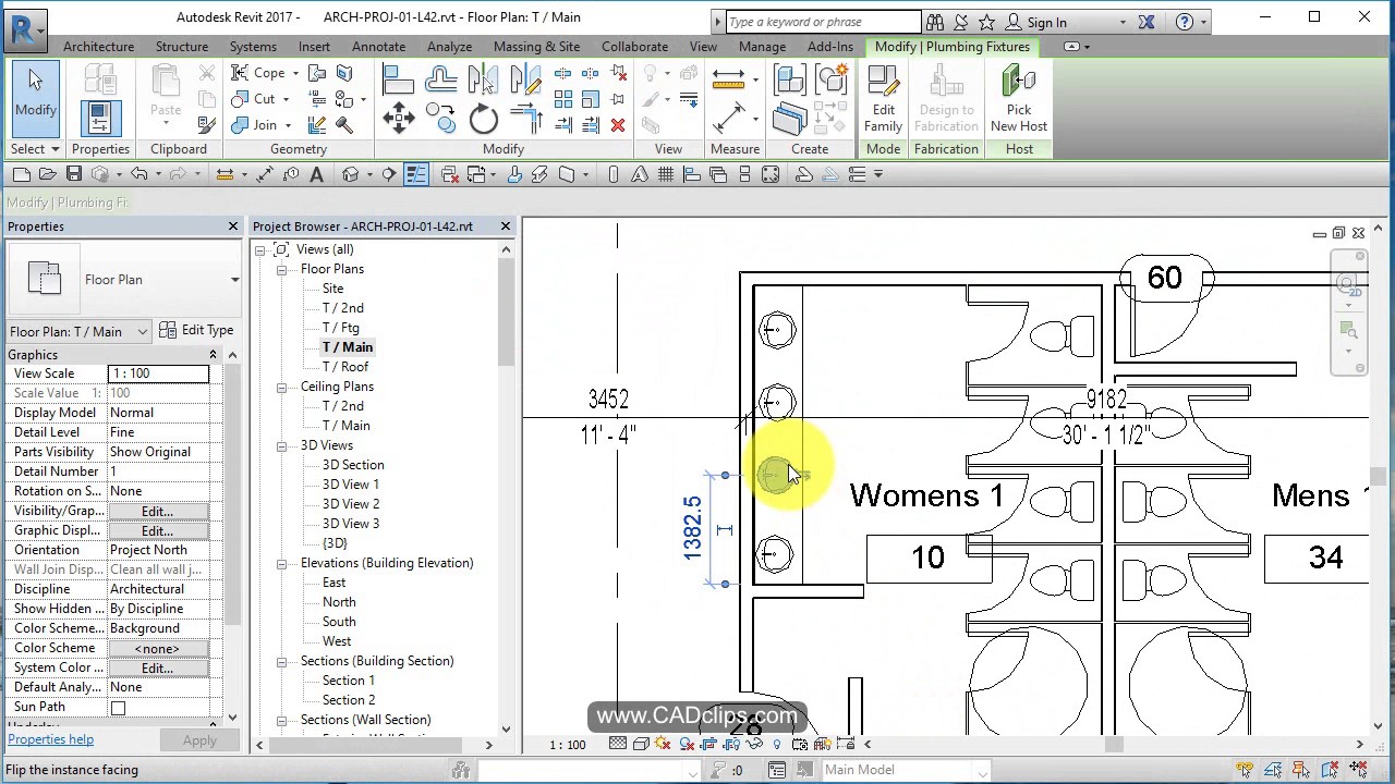 REVIT 2017 ARCH 42 WOMENS BATHROOM COPY PASTE - Revit news
