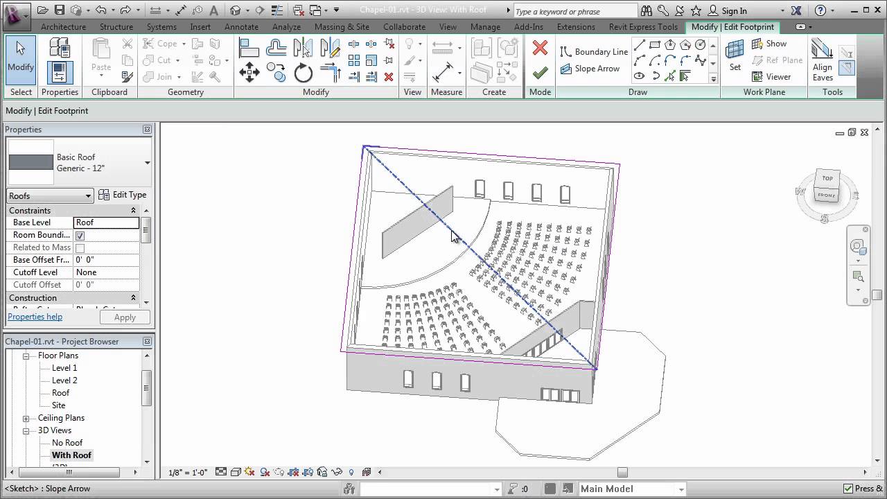 Roof Slope Arrow - Part 1 - Revit news