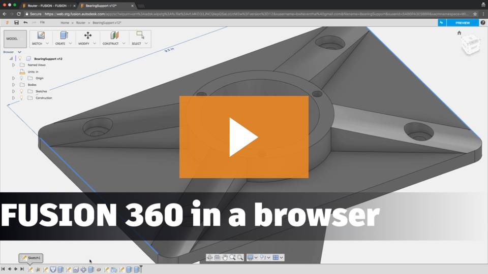 Fusion 360 in a Browser (Preview) - DESIGN DIFFERENTLY
