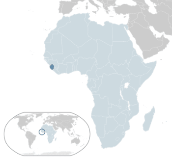 Sierra Leone, a small country in equatorial Africa.