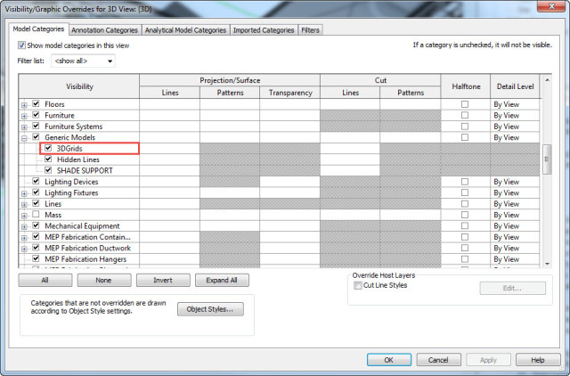 3D Grids - Sub Categories