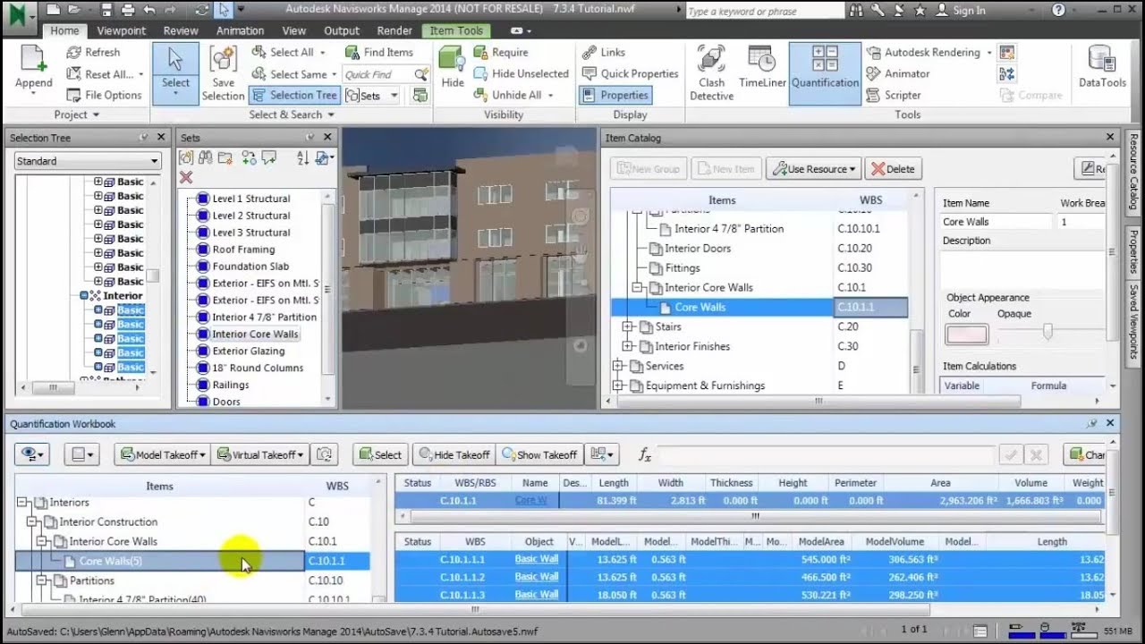 Navisworks Quantity Takeoff Tutorial | Navisworks Quantification Tutorial - Revit news Navisworks Quantity Takeoff Tutorial | Navisworks Quantification Tutorial - Revit news