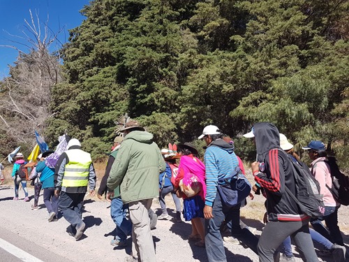 Pilgrims heading south