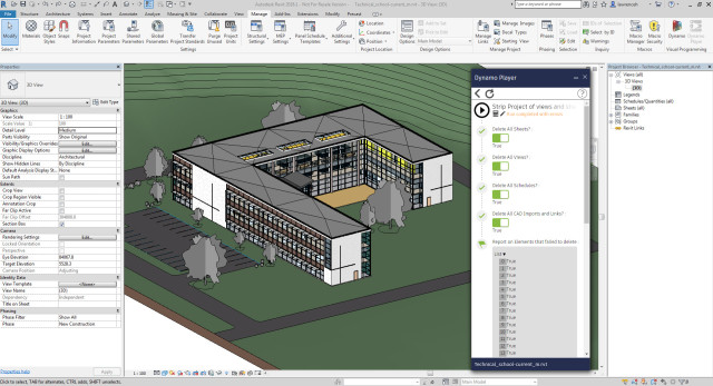Revit - Dynamo Player to Strip Views from Project