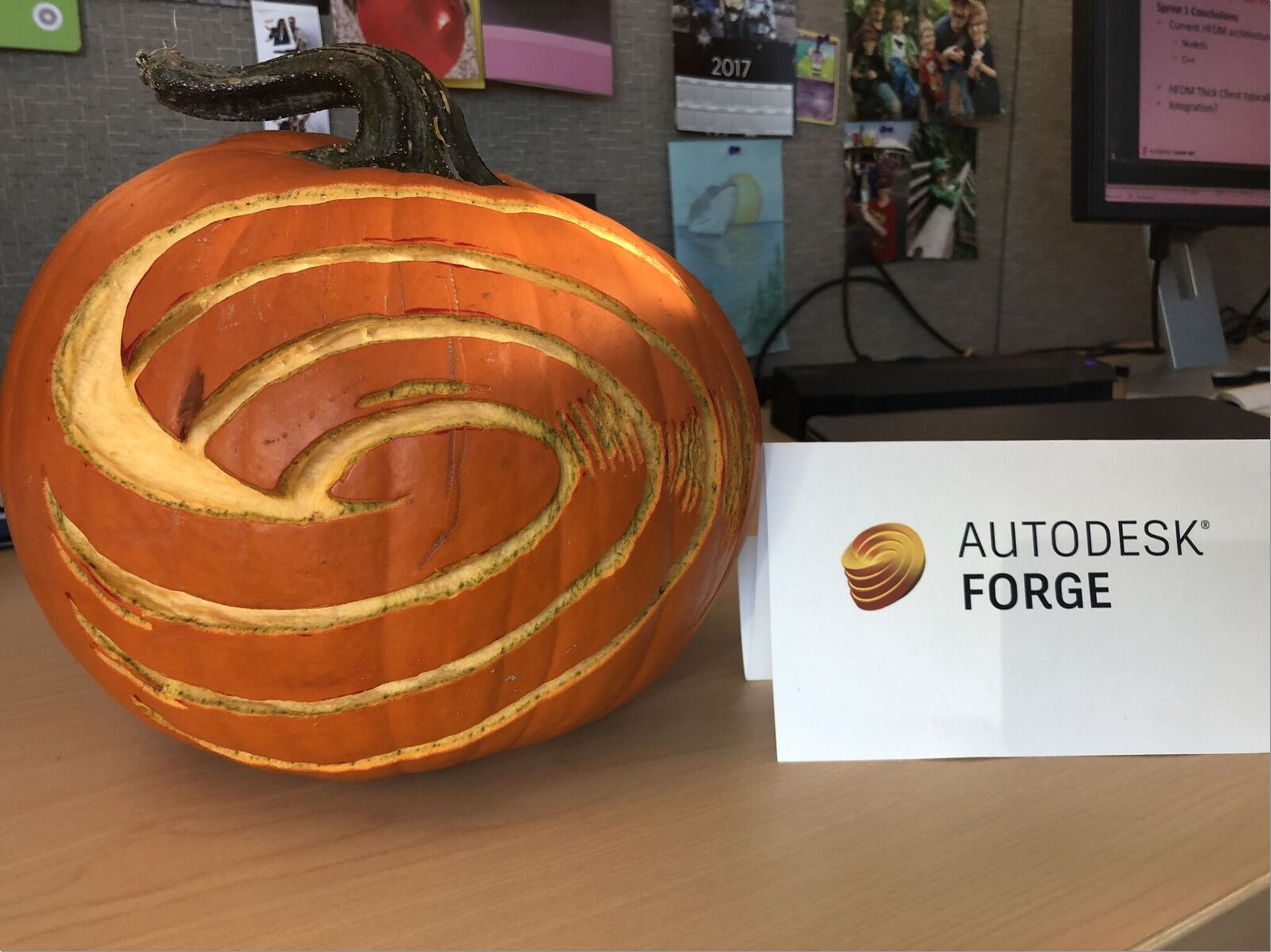 Autodesk Forge Pumpkin by Michelle Stone.