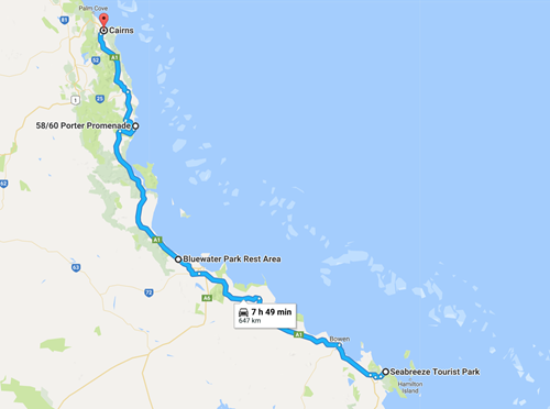 The last stretch up to Cairns