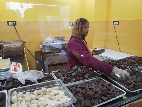 Buying chocolate in Kodaikanal