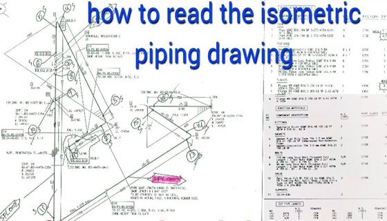 how to read elevation in piping isometric drawing