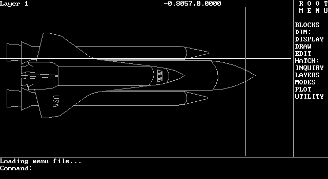 Image result for shuttle AutoCAD sample drawing