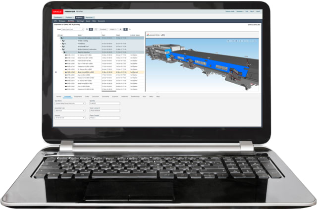 Assemble’s technology integrated into Primavera P6 Enterprise. (Image courtesy of Assemble Systems.)