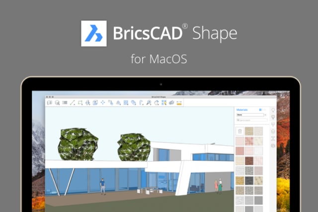 Bricsys’ new CAD product, BricsCAD Shape, has been released in a format compatible with Mac OS. (Image courtesy of Bricsys.)