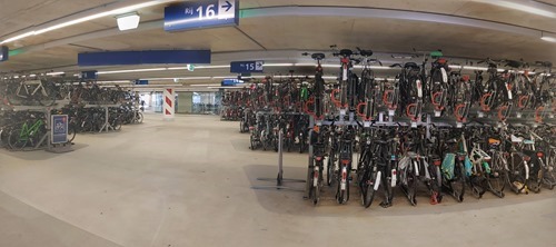 Bikes under the station