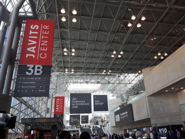 A’18, which took place at New York’s Javits Center, focussed heavily on global climate change and carbon reduction. (Image courtesy of author.)