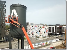 Painting the Autodesk Logo on the Water Tank