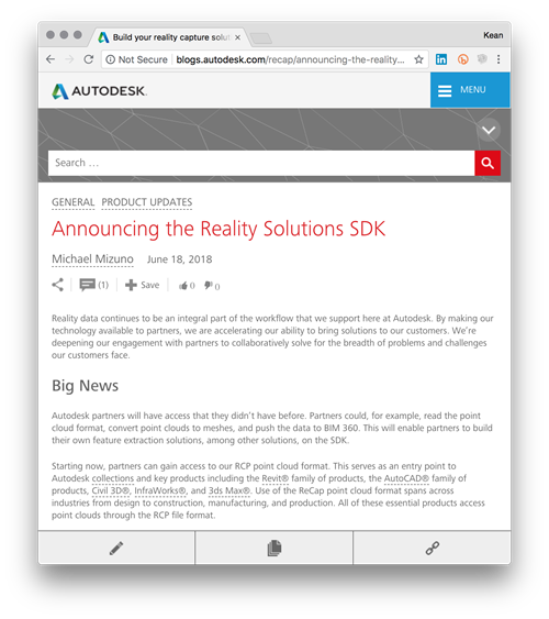 Reality Solutions SDK announcement