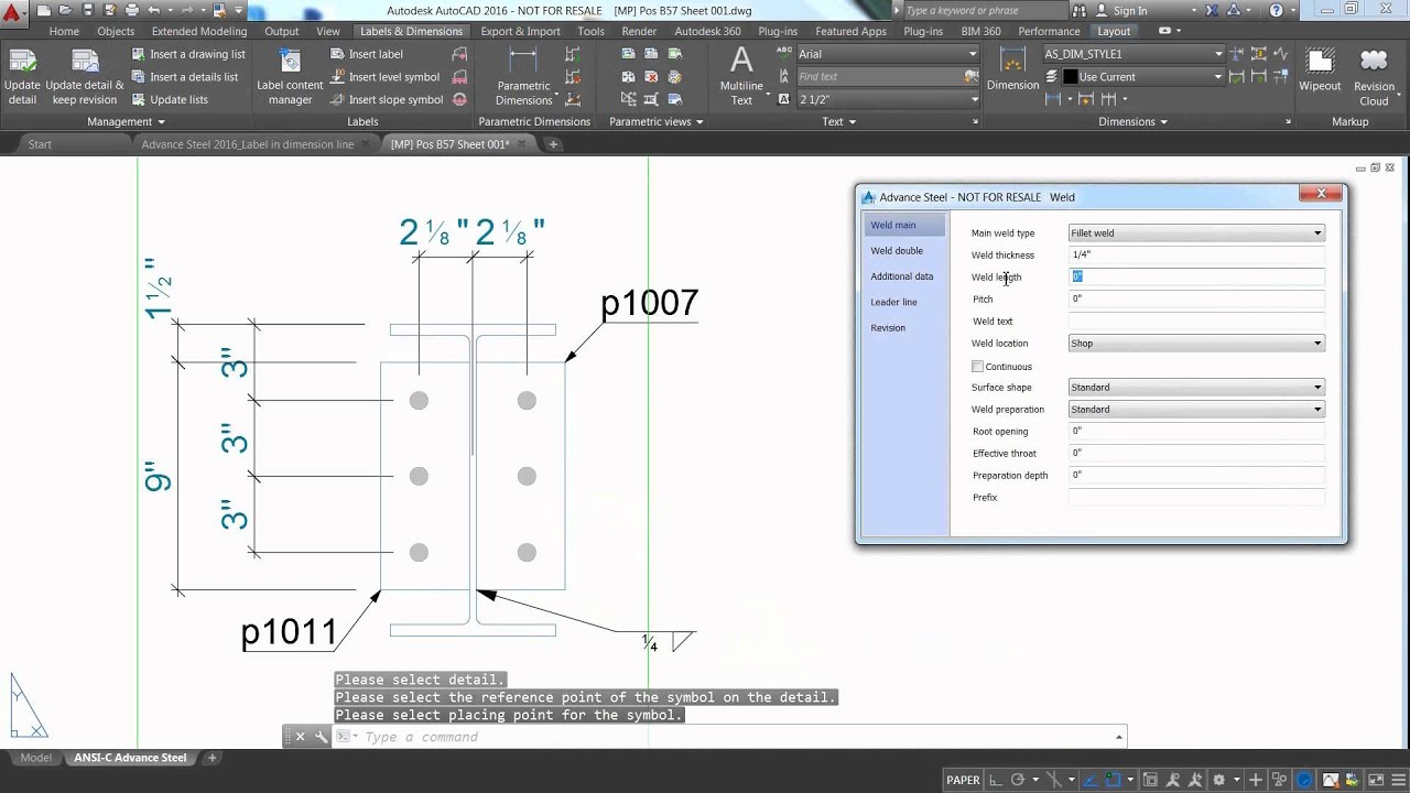 Enhanced weld symbols on drawings Revit news