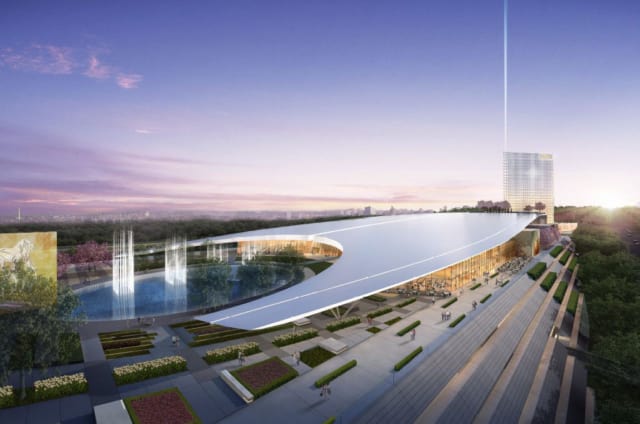 The MGM National Harbor, the site of an ongoing investigation into why a lighting rail malfunctioned and sent 120V of electricity through a child that touched it. (Image courtesy of MGM National Harbour.)