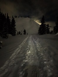 Snowshoeing up Mt Hood
