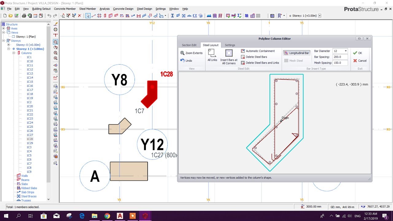 Importing Complex Shaped Columns Section Designer In Prota Structure