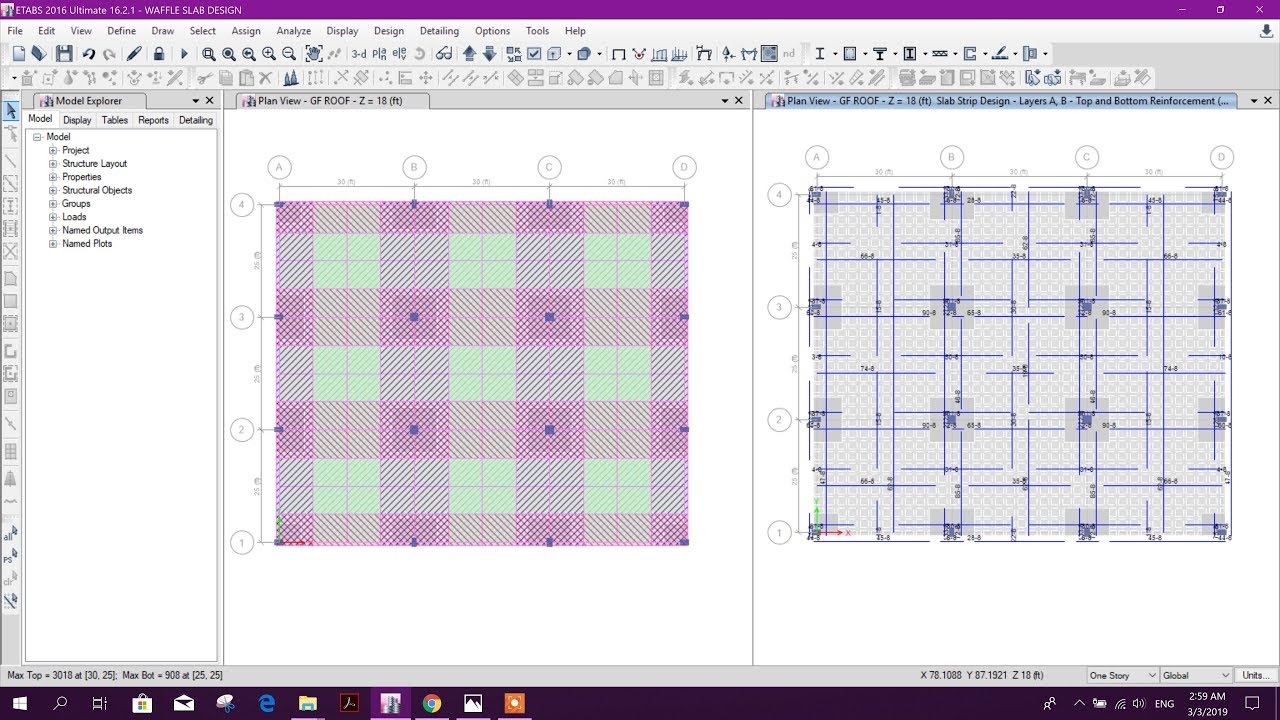 WAFFLE SLAB DESIGN IN ETABS & DETAILS IN EXCEL Revit news