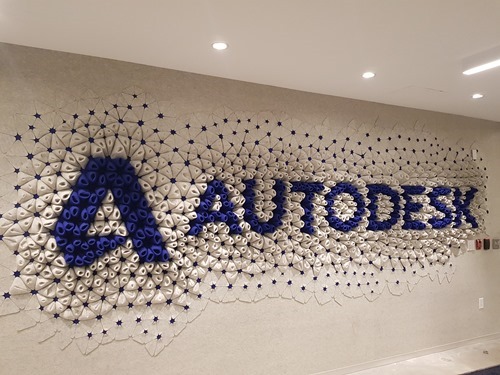 Generatively-designed Autodesk sign