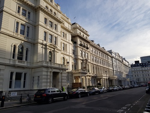 My hotel was on Lancaster Gate