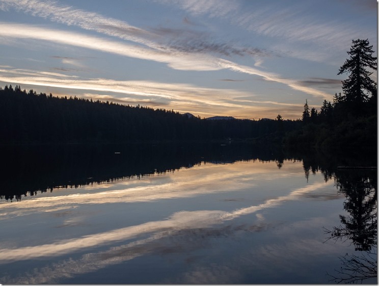 Clear Lake Oregon Sunset