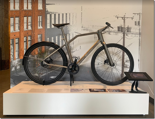 SOLID bike on display in Autodesk Portland