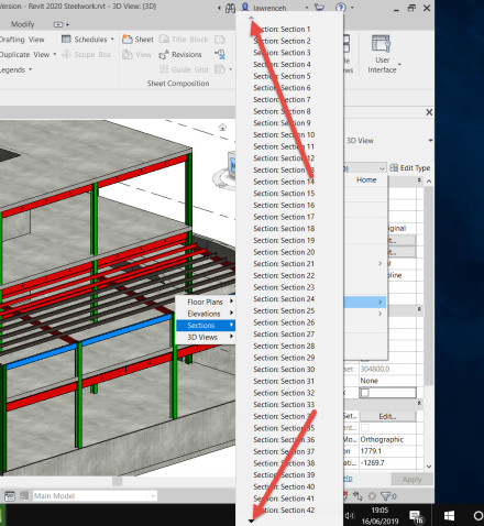 Revit - Orient to View in Large Projects Tip and Trick