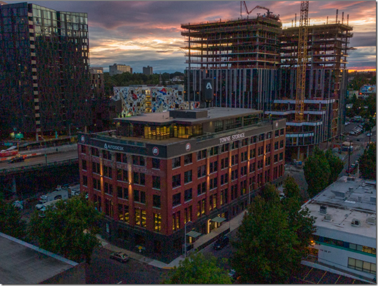 Autodesk Portland surrounded by an ever changing Central Eastside Industrial District neighborhood of Portland