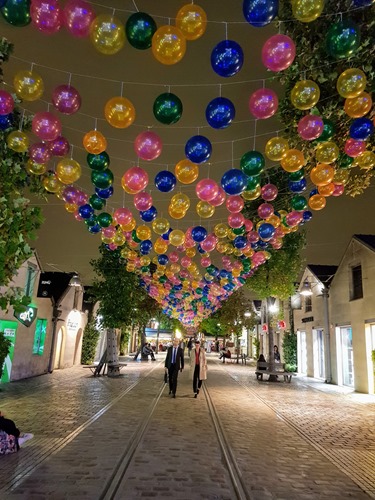 Bercy Village by night