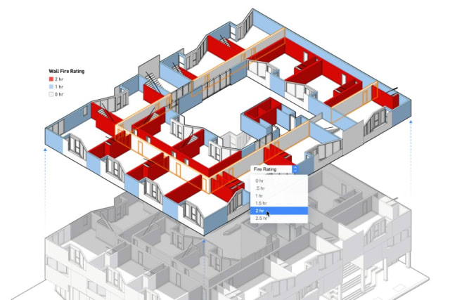 Data Visualization on the design layer makes it possible to quickly edit object features to address issues. (Image courtesy of Vectorworks.)