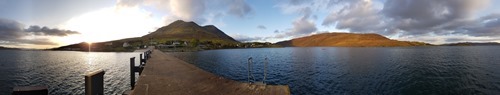 View from the ferry pontoon at Sconser