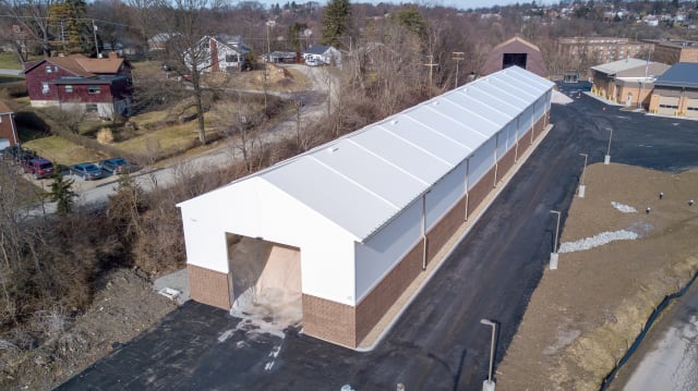 Road salt storage at Bethel Park, Pennsylvania. (Image courtesy of Legacy Building Solutions.)